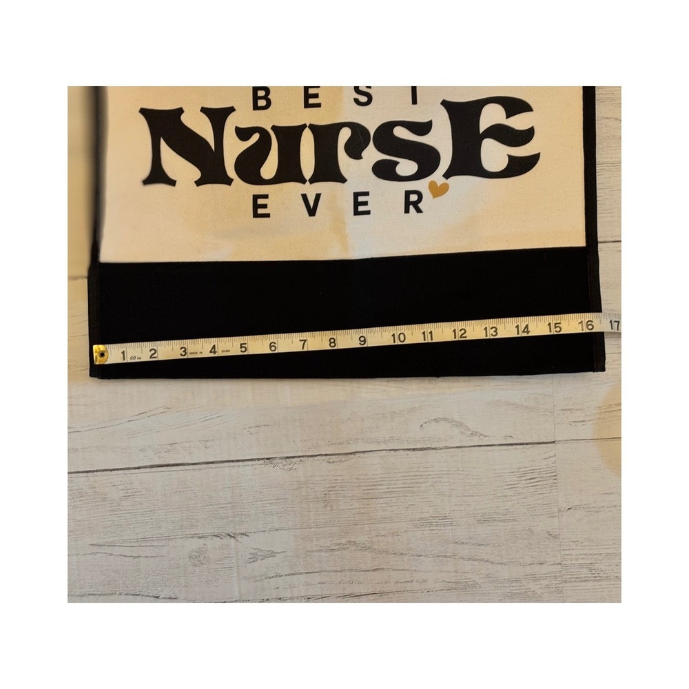 Best Nurse Ever Canvas Tote Bag New Reusable Gift Shopping Beach Work View 6